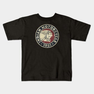 Red Indian Motor Oil vintage Kids T-Shirt